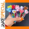 Colorful Cute Mini Pen Set with Plush Toppers