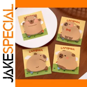 Kawaii Capybara Sticky Notes Set
