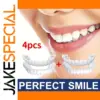 Set of 4 Adjustable White Dentures for Upper and Lower Jaws