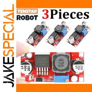 Set of 3 Red XL6009 DC-DC Boost Modules