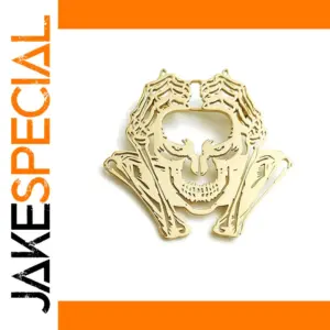 Dark Skeleton Metal Brooch for Gothic Fashion