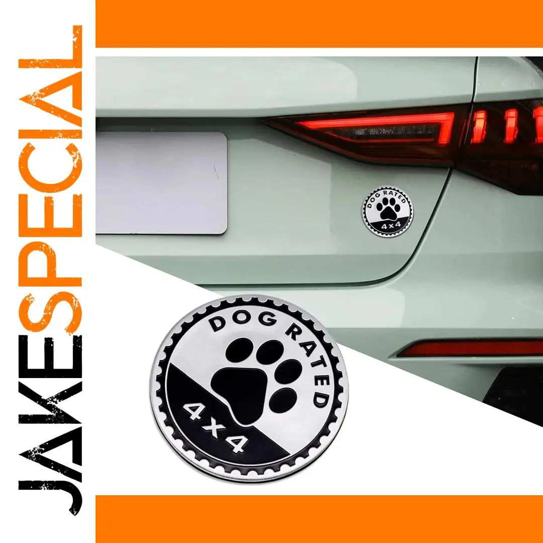 Dogs Badge Rated 3D Metal Car Emblem 1 Dogs Badge Rated 3D Metal Car Emblem