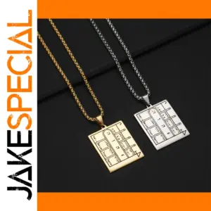 Stainless Steel King Solomon Pentacle Necklace