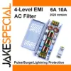 4-Stage AC EMI Filter with Surge Protection