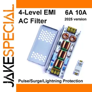4-Stage AC EMI Filter with Surge Protection