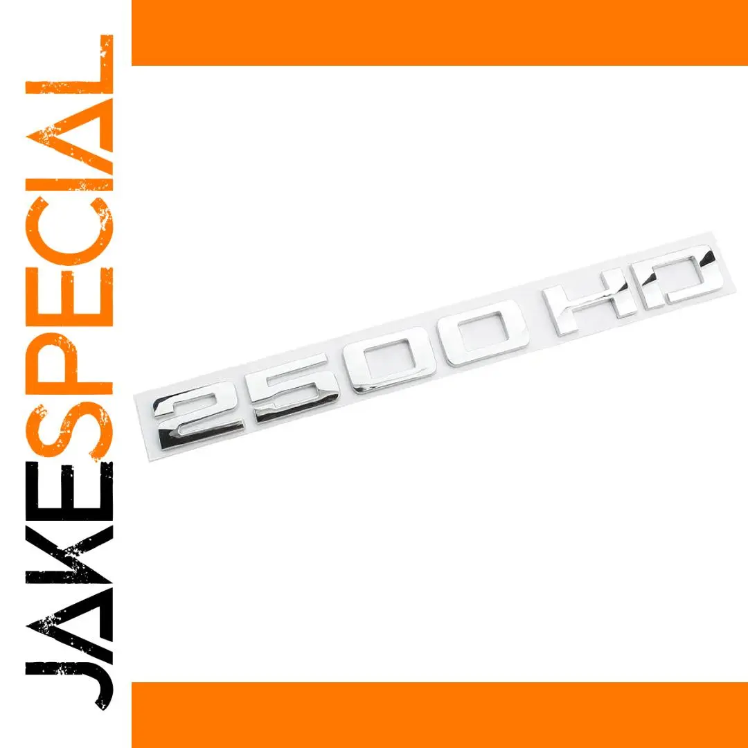 Chrome Black 2500 HD Decal for GMC Trucks 1 Chrome Black 2500 HD Decal for GMC Trucks