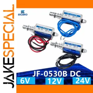 JF-0530B Linear Electromagnet 6V-24V, 5N Force