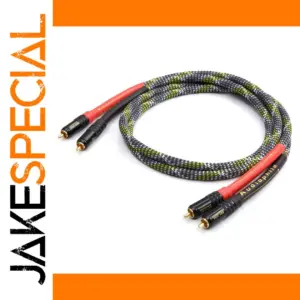 Premium OCC Silver-Plated RCA Cable for Audiophiles