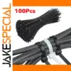 Self-Locking Nylon Cable Ties Set, 100 Pack