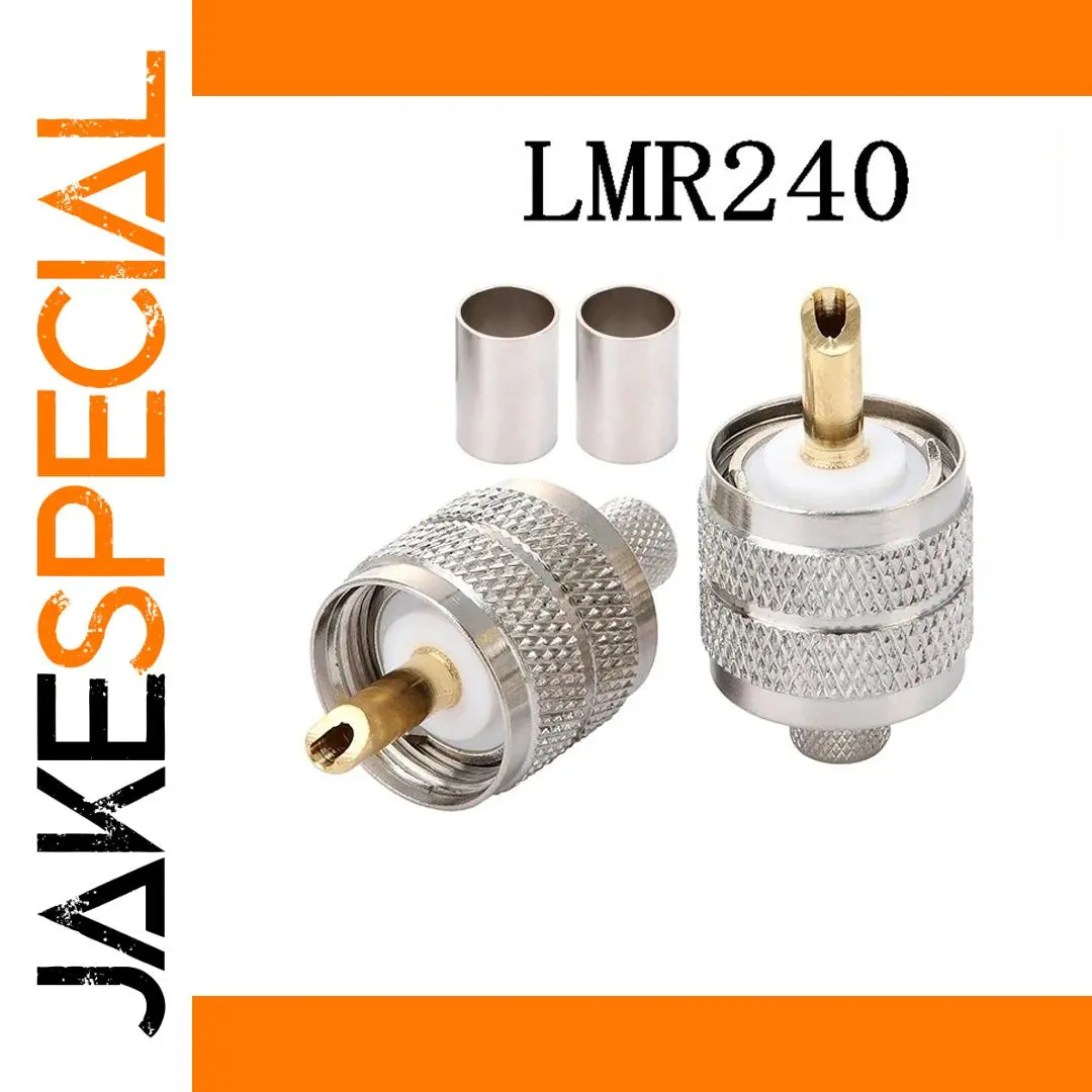 UHF-J-4 Male Coaxial RF Connector for UHF Cables 1 UHF-J-4 Male Coaxial RF Connector for UHF Cables