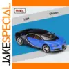 Blue Bugatti Chiron 1:24 Diecast Model Car