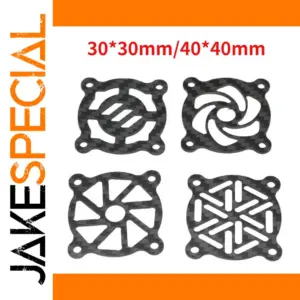 Carbon Fiber RC Cooling Fan Cover 30mm & 40mm