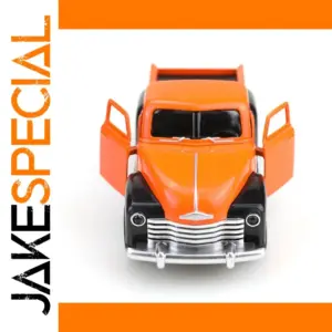 Vibrant Orange Diecast Alloy Toy Car