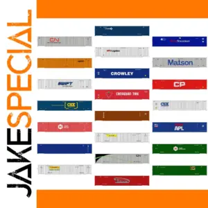 N Scale 53ft Cargo Containers Set