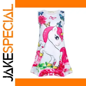 Unicorn Princess Dress Girls 3T-11T