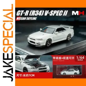 Nissan GTR R34 V-spec II 1:64 Diecast Model