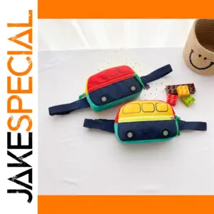 Colorful Kids Car-Inspired Crossbody Waistbag