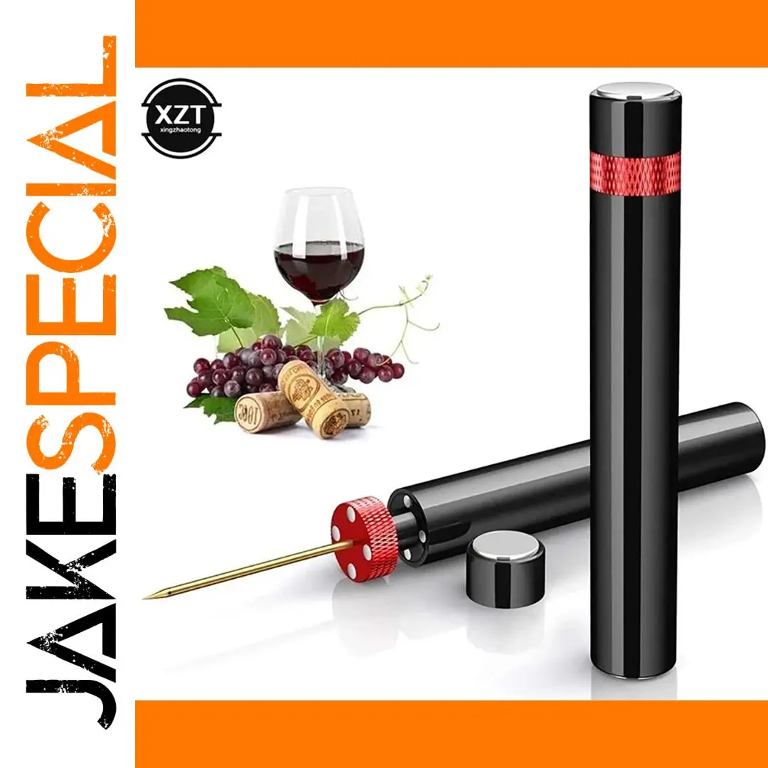 Portable Stainless Steel Air Pump Wine Opener 1 Portable Stainless Steel Air Pump Wine Opener