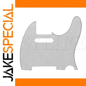 Elegant White Pearloid Guitar Pickguard