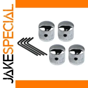 Metal Dome Top Bass Knobs for Guitars