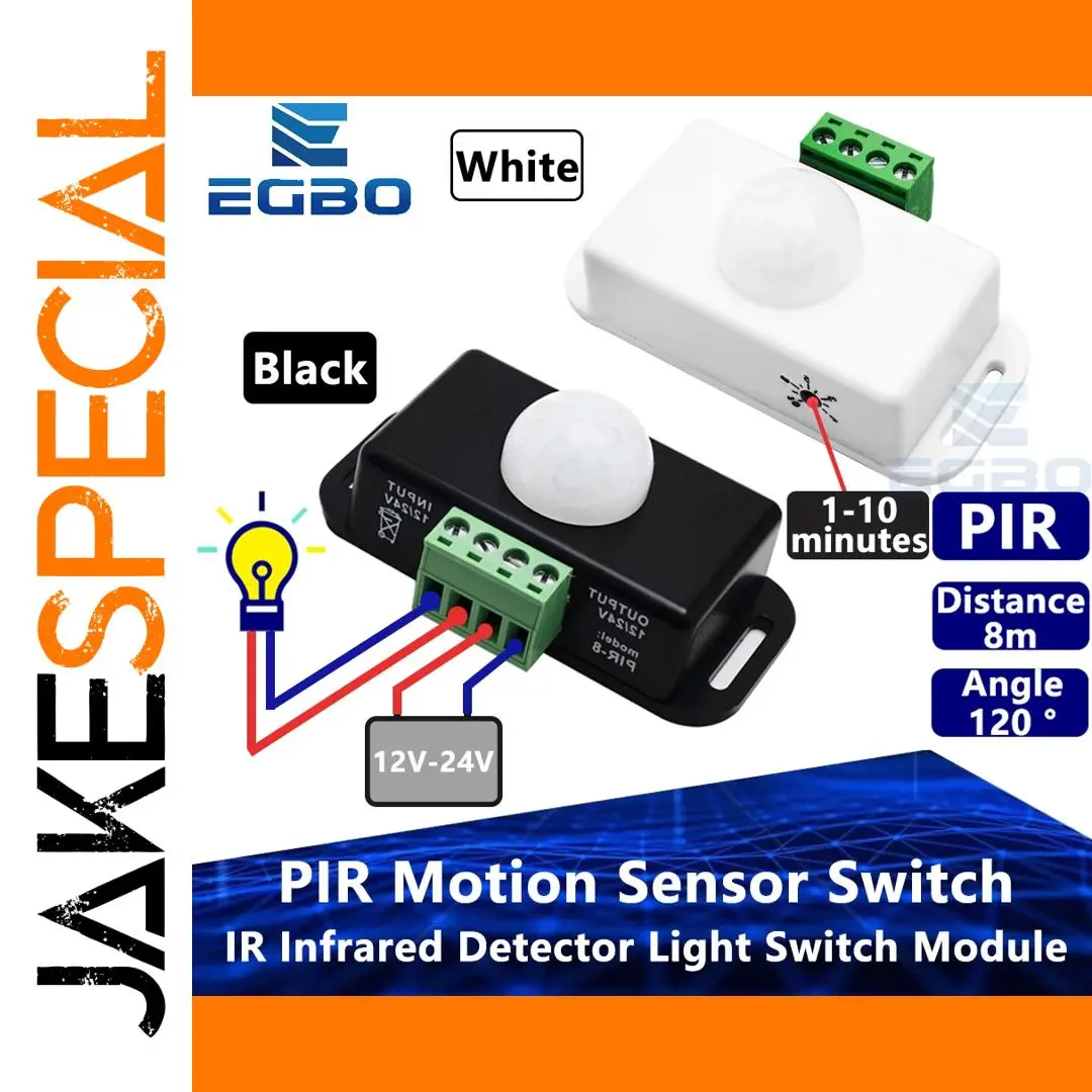 PIR Motion Sensor Switch Module 12-24V 6A 1 PIR Motion Sensor Switch Module 12-24V 6A