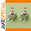PCB Soldering Terminals Set, M3 and M4, 50 pcs