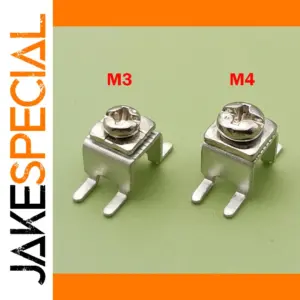 PCB Soldering Terminals Set, M3 and M4, 50 pcs