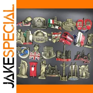 Magnetic Metal Landmarks Refrigerator Stickers Collection