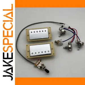 Professional Chrome Humbucker Pickup Set for Gibson/Epiphone