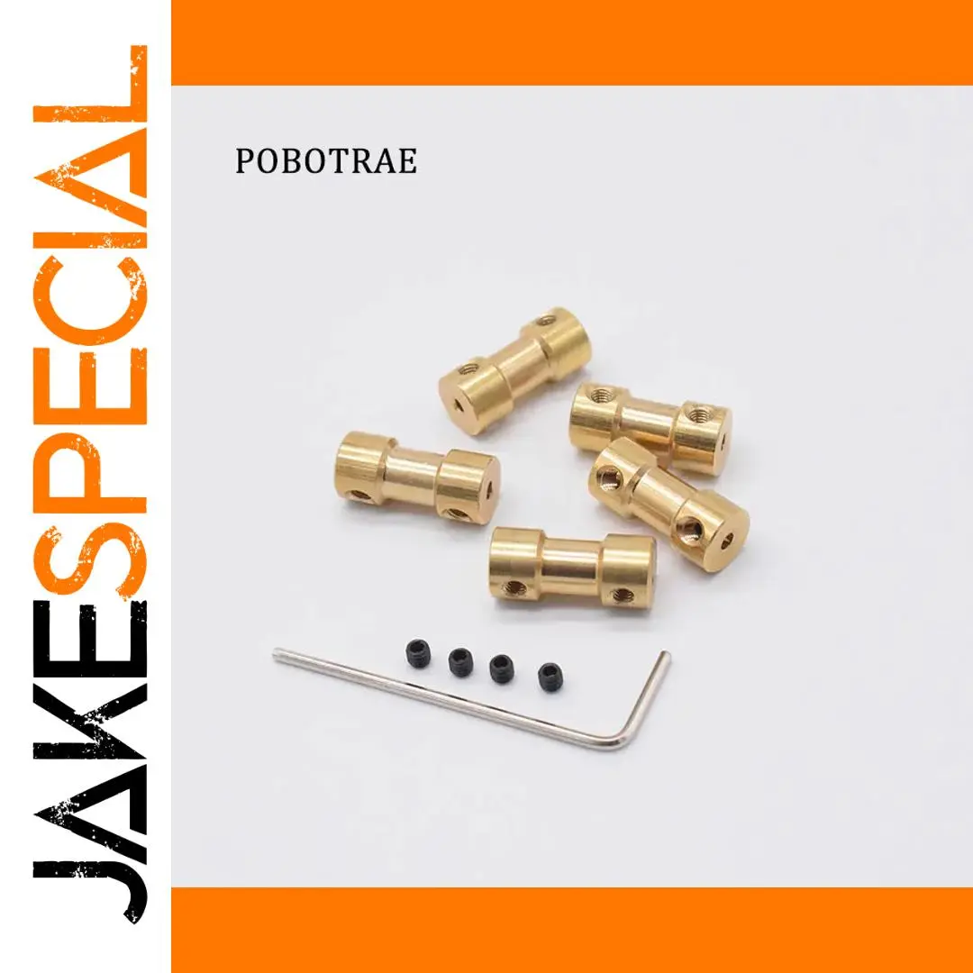 Brass Coupling for RC Models 20mm, 2-6mm shafts 1 Brass Coupling for RC Models 20mm, 2-6mm shafts