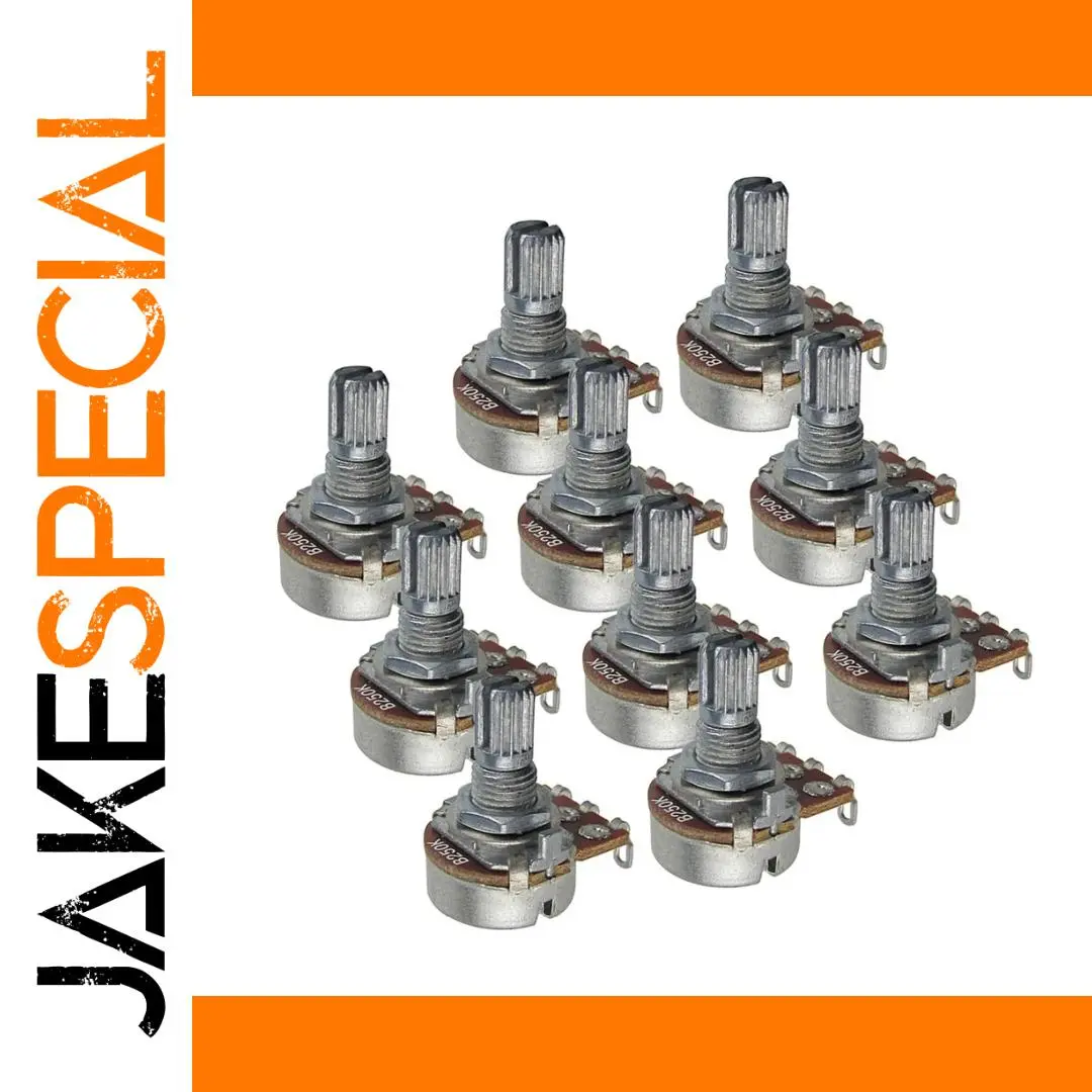 12-Pack Mini Guitar Potentiometers 250K Ohm 1 12-Pack Mini Guitar Potentiometers 250K Ohm