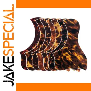 Bird-Shaped Acoustic Guitar Pickguard in Tortoise Print