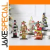 Festive Wooden Christmas Ornaments Set