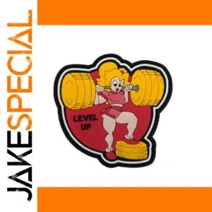 Beautiful Woman Lifting Motivational Patch