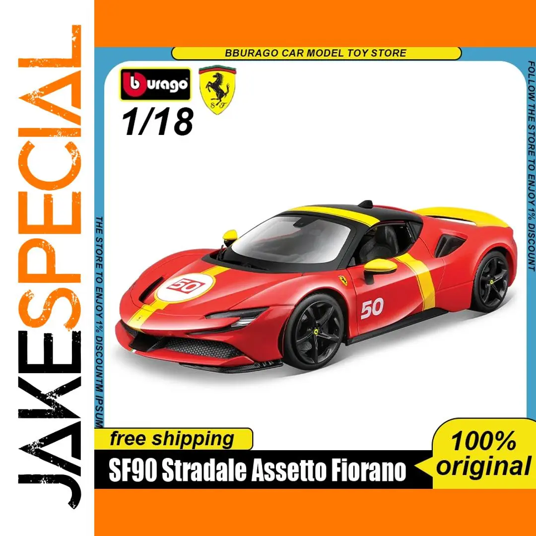 Ferrari SF90 Stradale 1:18 Diecast Model Replica 1 Ferrari SF90 Stradale 1:18 Diecast Model Replica