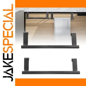 Black Stainless Steel Towel Rack for Cabinets