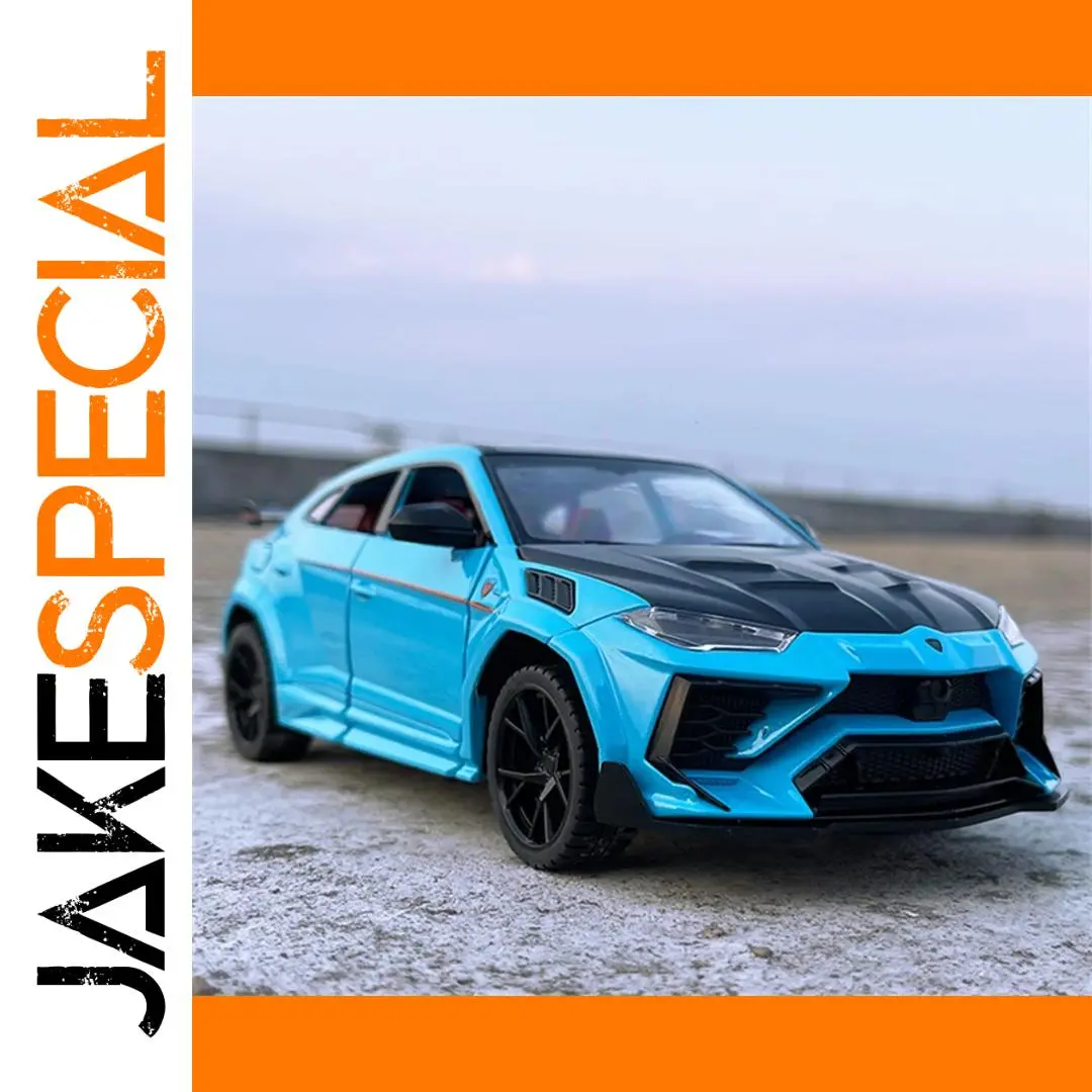 Blue Lamborghini Urus 1:24 Scale Model 1 Blue Lamborghini Urus 1:24 Scale Model