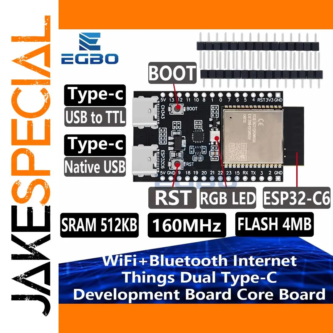 ESP32-C6 WiFi+Bluetooth Dev Module 1-4 Units 1 ESP32-C6 WiFi+Bluetooth Dev Module 1-4 Units