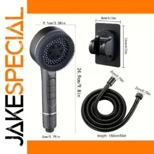 Self-Cleaning 4-Mode Shower Head Set 9.1cm