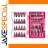 Pink Transparent Impact Screwdriver Bits Set