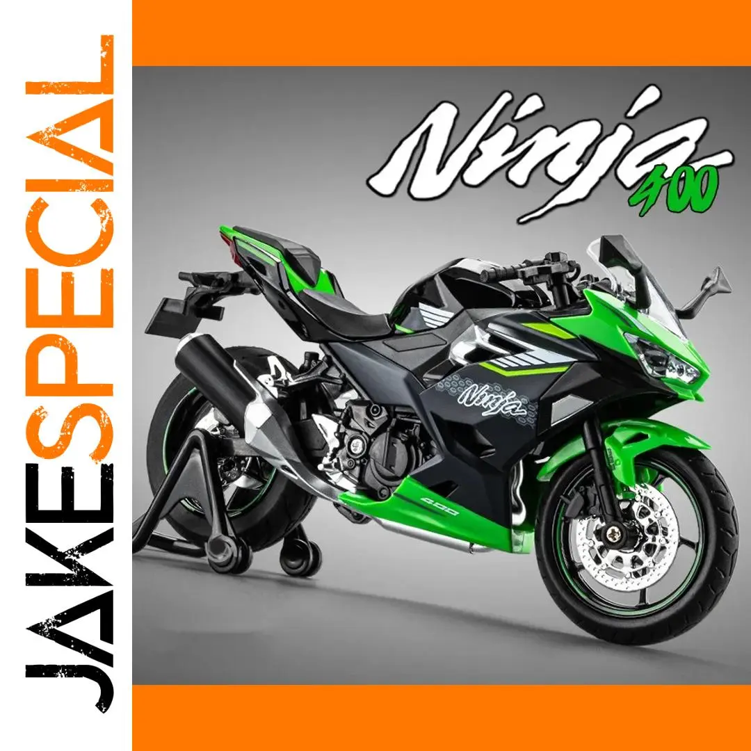 Kawasaki Ninja 400 ZX-6R 1:12 Scale Diecast Model 1 Kawasaki Ninja 400 ZX-6R 1:12 Scale Diecast Model