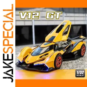 Yellow Lamborghini V12 Model 1:32 Scale