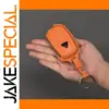 Triumph Motorcycle Key Cover in Orange Leather