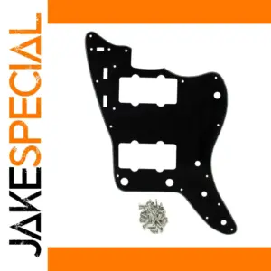 Jazzmaster Black PVC Pickguard with Asymmetrical Shape