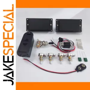 Black Active Humbucker Pickup Set for Electric Guitars