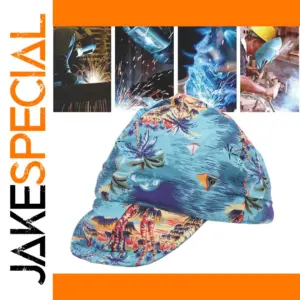 Vibrant Reversible Tropical Welding Cap