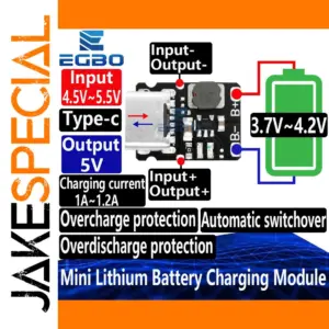 Mini Lithium Battery Charging Module with 5V 1.2A
