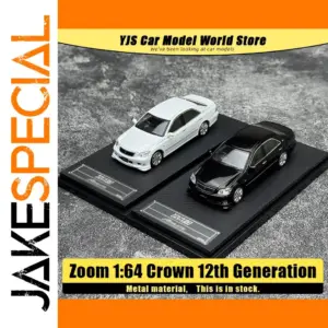 1:64 Diecast Crown Car Model in Black or White