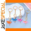 Colorful Ballerina Keychain with Rhinestones