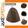 Warm Brown Sauna Felt Hat for Comfort